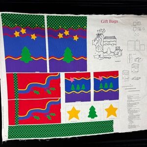 Cranston Dreamspinners Cut & Sew Fabric Panel Christmas Gift Bags in 3 Sizes
